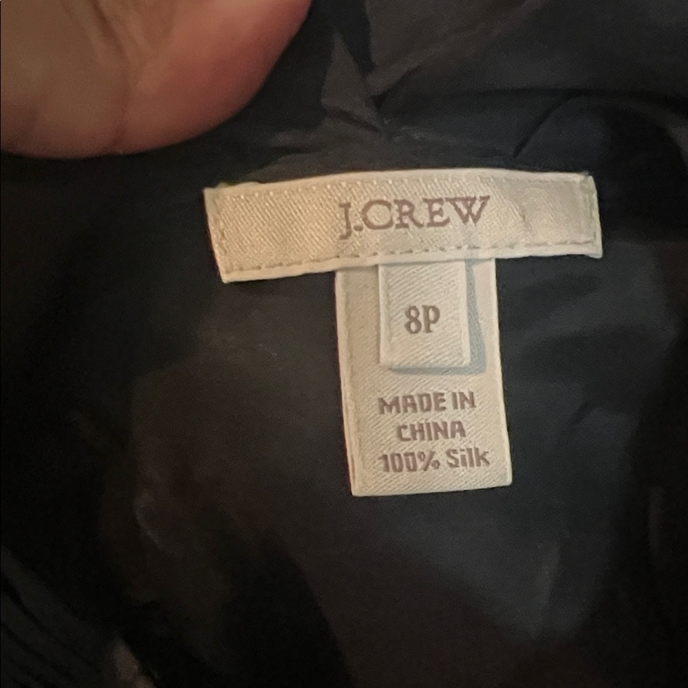 J. Crew Black Ruffle Front Blouse - Picture 2 of 4